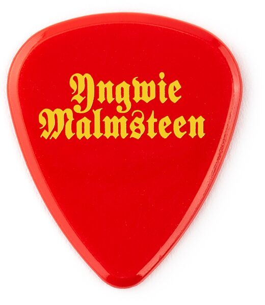 Dunlop Yngwie Malmsteen Guitar Pick, Red, YJMP02RD, Action Position Back