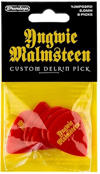 Dunlop Yngwie Malmsteen Guitar Pick, Red, YJMP02RD, view