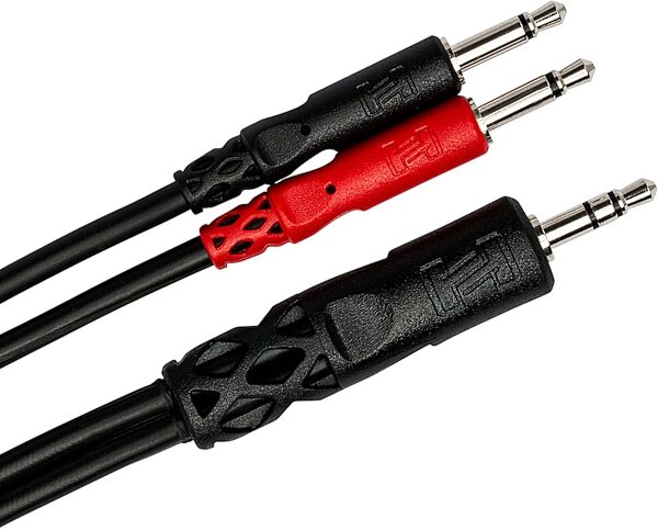 Hosa YMM-152 Stereo Breakout Cable, 3.5 mm TRS to Dual 3.5 mm TS, New, Action Position Back