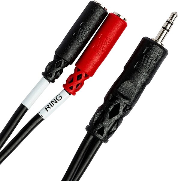 Hosa YMM-261 Stereo Breakout 1/8" Male to Dual 1/8" TS Female Cable, New, Action Position Back
