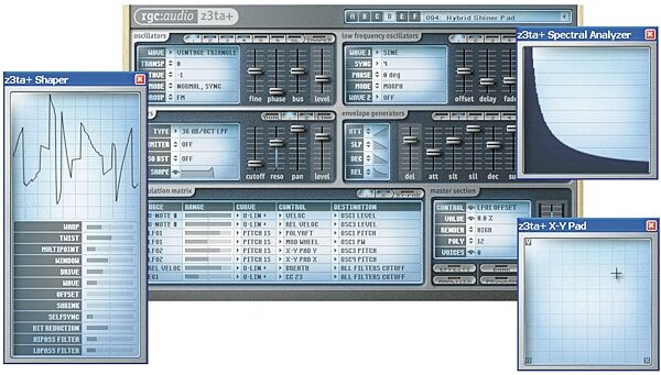 Cakewalk Z3TA+ Software Synth, Collage