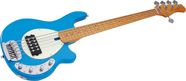 Sire Marcus Miller Z3 Electric Bass, 5-String, Blue, Action Position Back