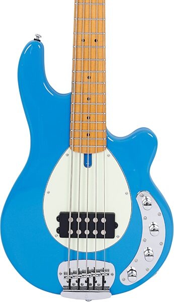 Sire Marcus Miller Z3 Electric Bass, 5-String, Blue, Action Position Back