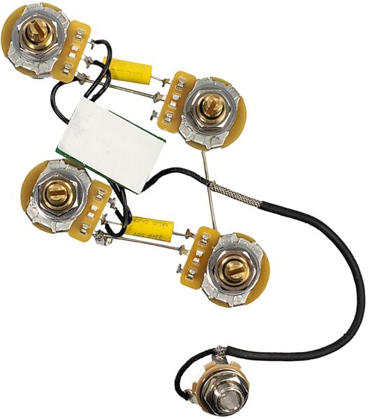 Mojotone Solderless Les Paul Wiring Harness, Short Shaft, Action Position Back