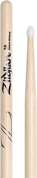 Zildjian 5A Nylon Tip Drumsticks, New, Action Position Back