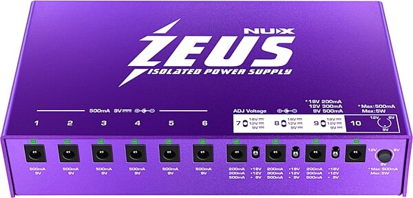NUX Zeus 10-Port Isolated DC Power Supply, New, Main