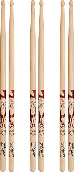 Zildjian Dave Grohl Artist Series Drumsticks, 3-Pack, pack