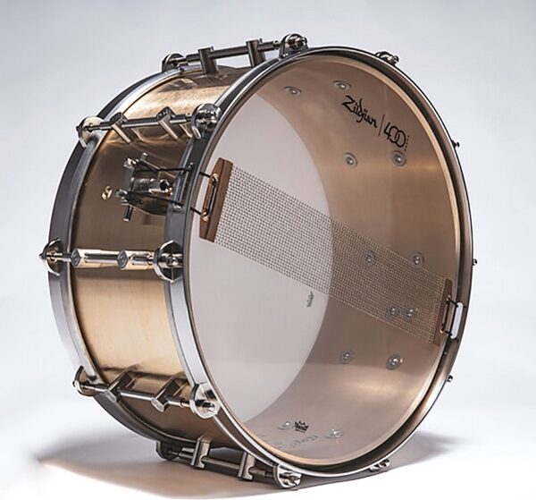 Zildjian 400th Anniversary Limited Edition Alloy Snare Drum (with Case), Action Position Back
