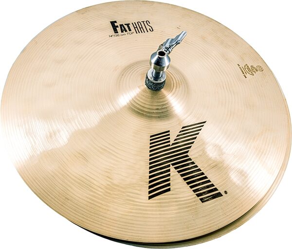 Zildjian K Custom Fat Hi-Hat Cymbals, 14 inch, Pair, Action Position Back