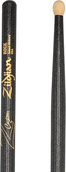 Zildjian Z Custom Limited Edition Drumsticks, Black Chroma, Rock, Wood Tip, Pair, Action Position Back