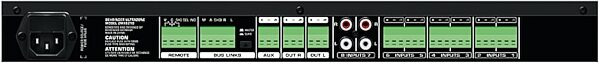 Behringer Ultrazone ZMX8210 8-Channel Zone Mixer with Remote, Rear
