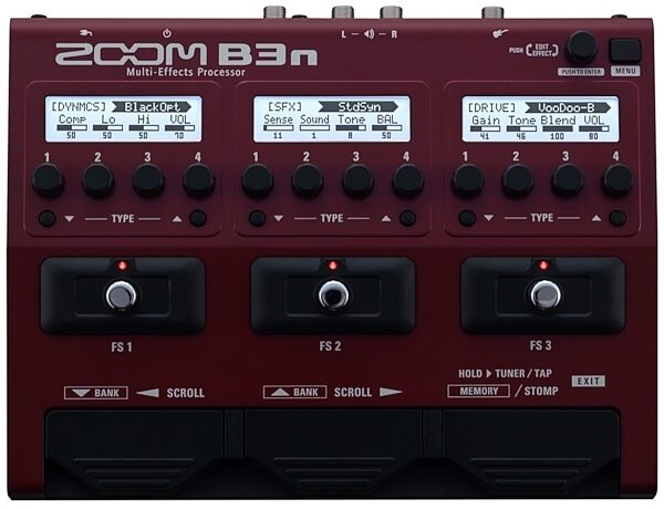 Zoom B3n Bass Multi-Effects Pedal, New, Main