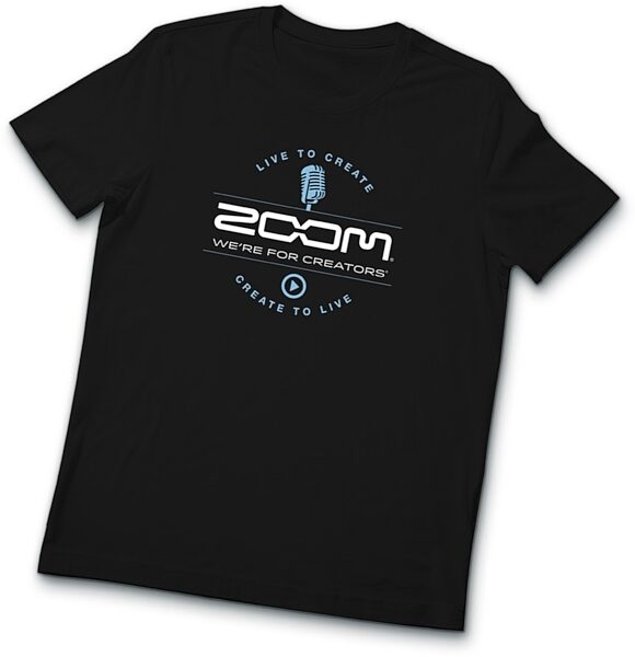 Zoom Black T-Shirt, Extra Large, view