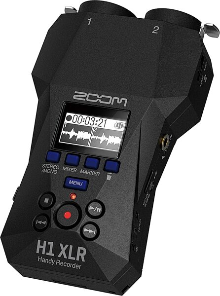 Zoom H1 XLR Handy Digital Recorder, New, Action Position Back