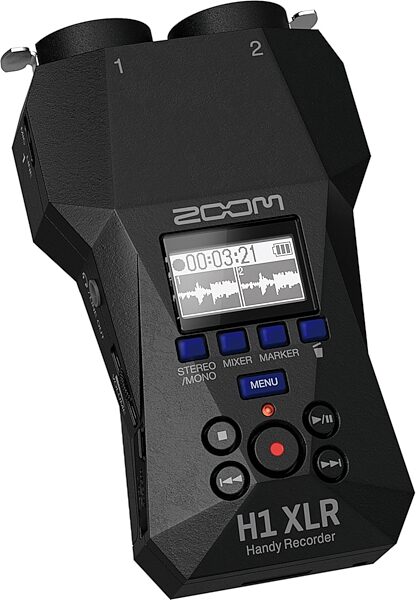 Zoom H1 XLR Handy Digital Recorder, New, Action Position Back