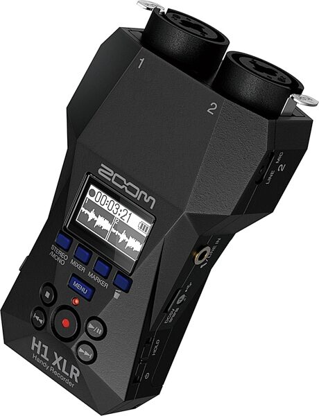 Zoom H1 XLR Handy Digital Recorder, New, Action Position Back