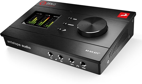 Antelope Audio Zen Q Synergy Core Thunderbolt 3 Audio Interface, Bundle with 2 Edge Note modeling mics, Bitwig DAW software, and bonus FX plug-ins, Angle