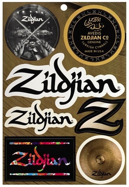 Zildjian Vinyl Sticker Sheet, New, view