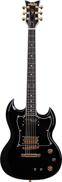 Schecter ZV-H6LLYW66D-S Zacky Vengeance Electric Guitar, Gloss Black, Action Position Back