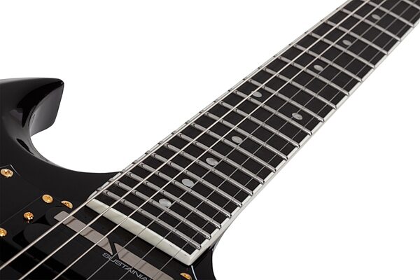 Schecter ZV-H6LLYW66D-S Zacky Vengeance Electric Guitar, Gloss Black, Action Position Back
