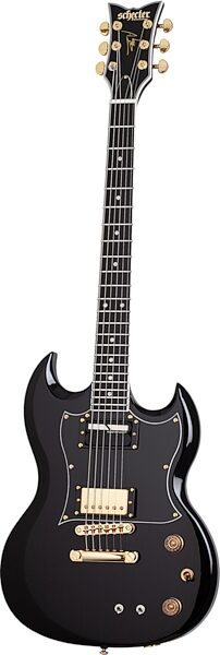 Schecter ZV-H6LLYW66D-S Zacky Vengeance Electric Guitar, Gloss Black, Action Position Back