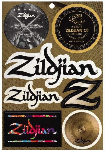 Zildjian Vinyl Sticker Sheet, Action Position Back