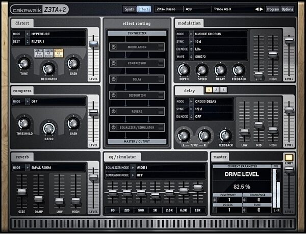 Cakewalk Z3TA Plus 2 Software Synthesizer, Screenshot 5