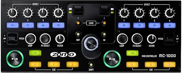 Zomo MC-1000 USB MIDI DJ Controller, Top
