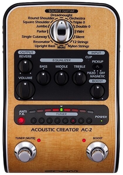 Zoom AC-2 Acoustic Creator Enhanced Direct Box, New, Main