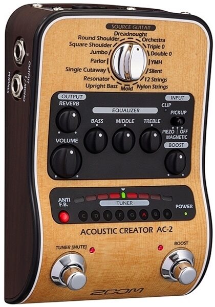 Zoom AC-2 Acoustic Creator Enhanced Direct Box, New, Alt