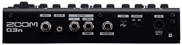 Zoom G3n Multi-Effects Guitar Pedal, Warehouse Resealed, Rear