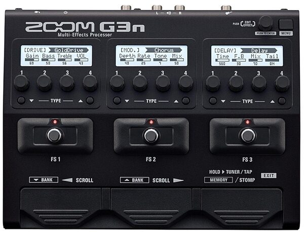 Zoom G3n Multi-Effects Guitar Pedal, Warehouse Resealed, Main