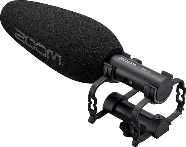 Zoom ZSG-1 On-Camera Shotgun Condenser Microphone, New, Action Position Back