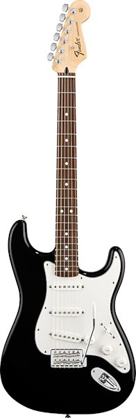 Fender Standard Stratocaster Electric Guitar (Maple Fretboard), Black