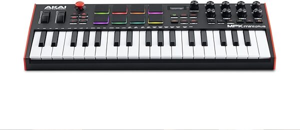Akai MPK Mini Plus USB MIDI Keyboard Controller, 37-Key, New, Front