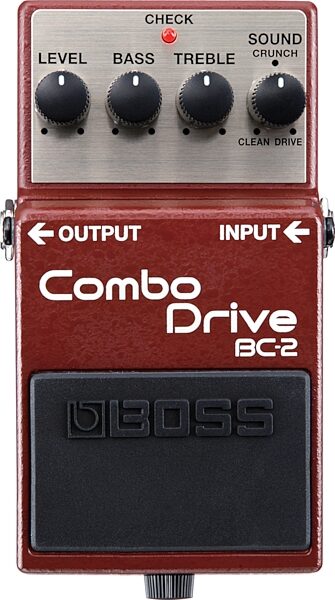 Boss BC-2 Combo Drive Pedal, with Boss BCB-30 Case