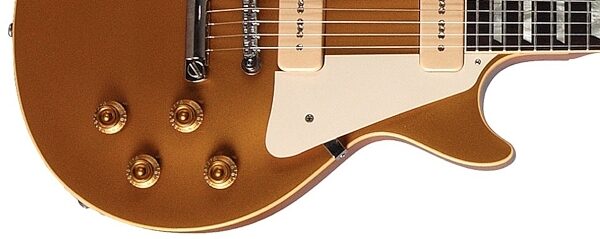 Gibson Custom Shop Historic 1956 Les Paul Goldtop Vintage Original Spec Electric Guitar (with Case), Volume Knob Closeup