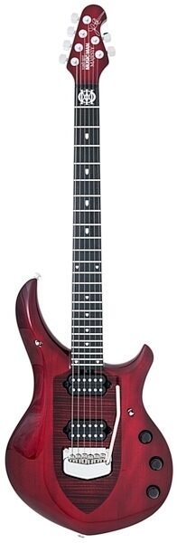 Ernie Ball Music Man Monarchy Majesty Electric Guitar (with Case), Royal Red