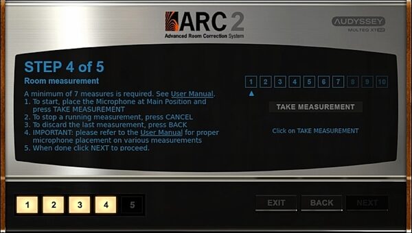 IK Multimedia ARC 2 Advanced Room Correction System Software, Screenshot Room Measurements