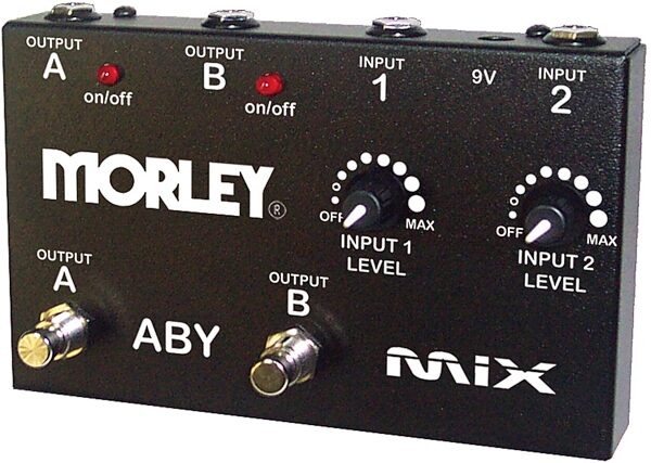 Morley ABY Mix Input Mixer Combiner Pedal, Action Position Back