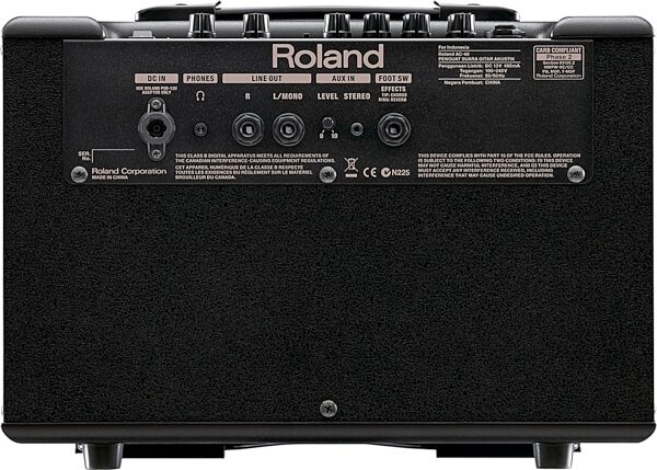 Roland AC-40 Acoustic Chorus Guitar Combo Amplifier, Back