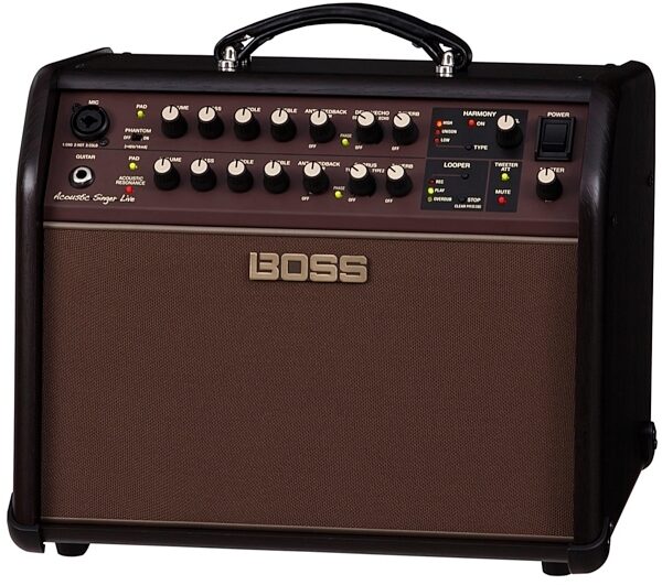 Boss Acoustic Singer Live Acoustic Guitar Amplifier, Warehouse Resealed, Angle II