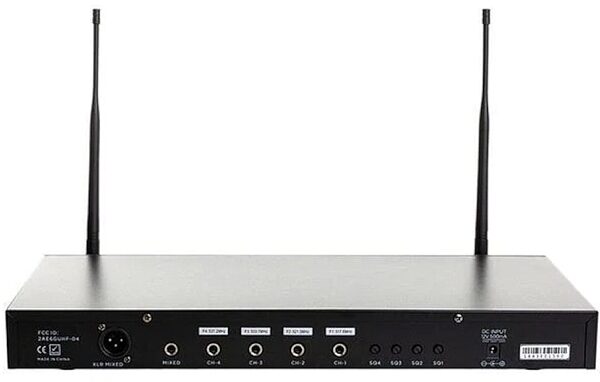 Gemini UHF-04HL 4-Channel Wireless Microphone System, New, view