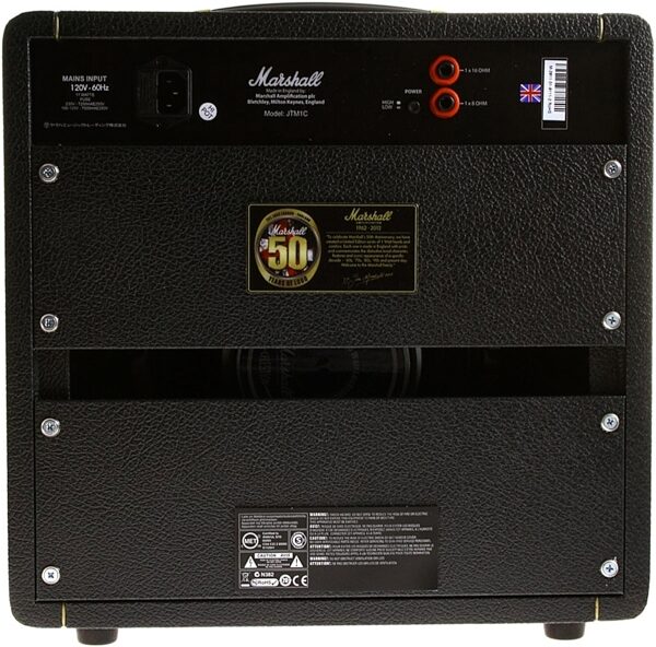 Marshall JTM1C 50th Anniversary Guitar Combo Amplifier, Rear