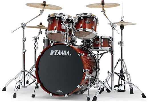 Tama PC42S Starclassic Performer B/B Drum Shell Kit, 4-Piece, Dark Cherry Fade