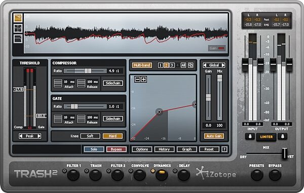 iZotope Trash 2 Software Effect Plug-In, Dynamics