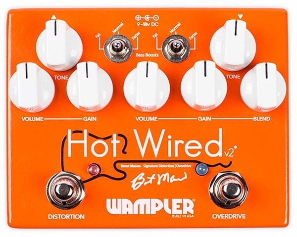 Wampler Brent Mason Hot Wired v2 Overdrive Distortion Pedal, Main