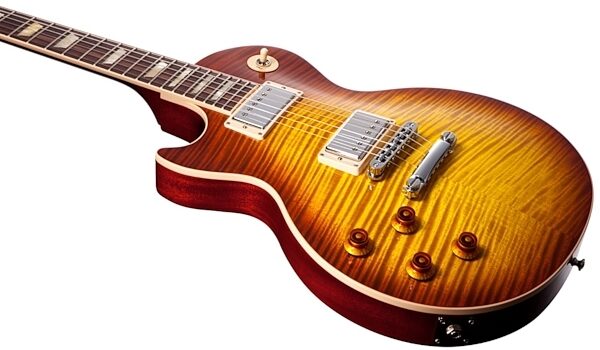 Gibson 2013 Les Paul Standard Plus Electric Guitar with Case, Left-Handed, Teaburst - Closeup