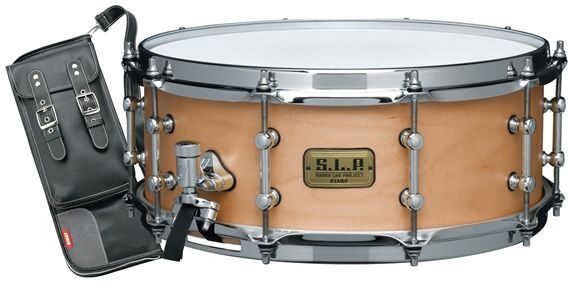 Tama SLP Classic Maple Snare Drum, Drumstick Bag Pack