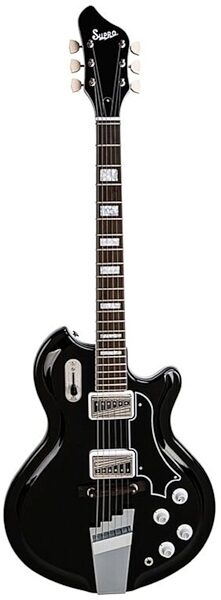 Supro Coronado II Electric Guitar, Jet Black